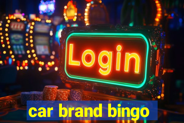 car brand bingo